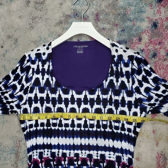 A Pea in the Pod Abstract Pattern Midi Dress Size S - Picture 7 of 9